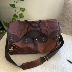 Duluth Leather Bison Sportsman Duffel